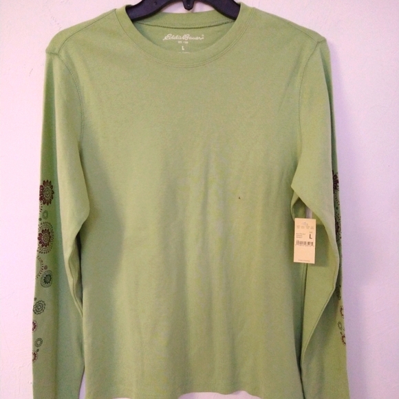 Eddie Bauer Long Sleeve  Graphic Seamist Tee Shirt NWT Large - Picture 2 of 6